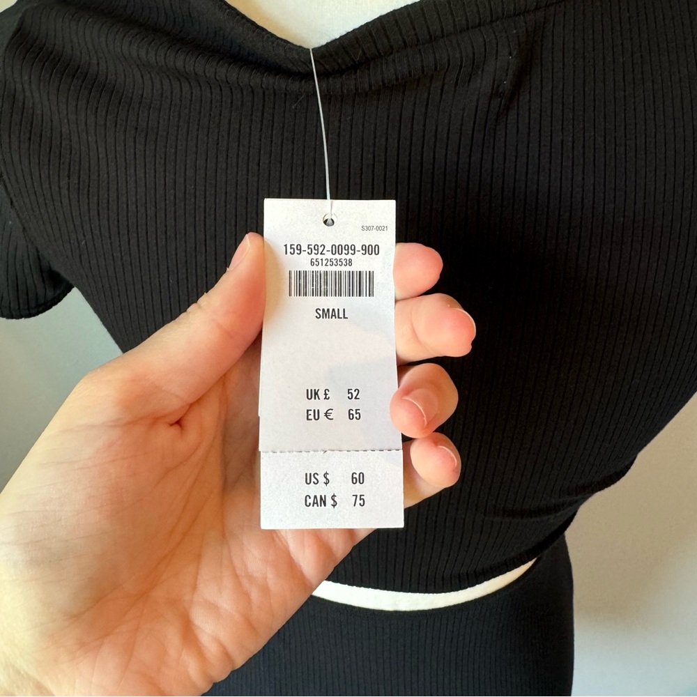 Abercrombie Ribbed Cut Out Mini Dress - black - Picture 6 of 7